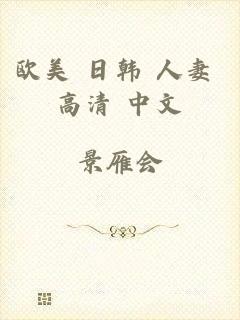 欧美 日韩 人妻 高清 中文